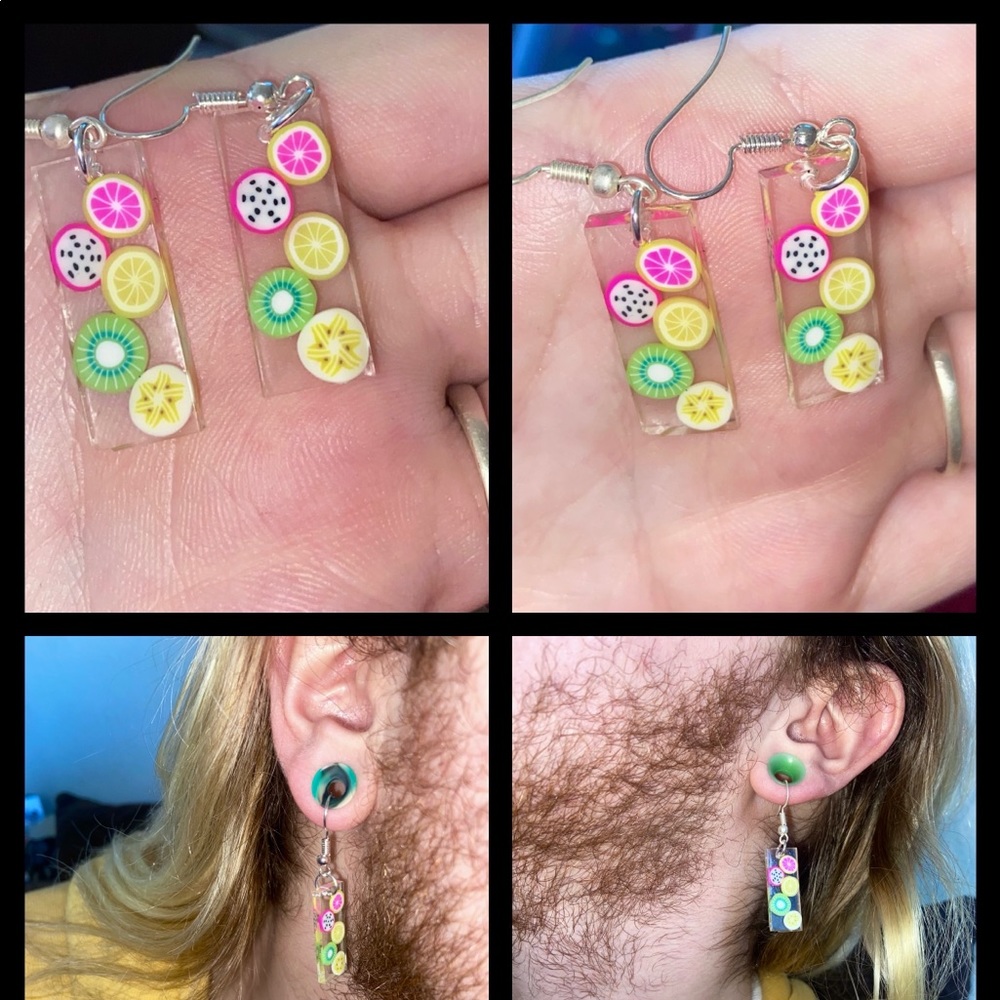 Resin earrings